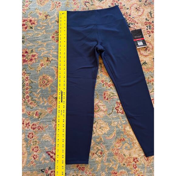 Spyder Athletic Navy Blue Leggings with Back Zipper Pocket - Picture 11 of 14